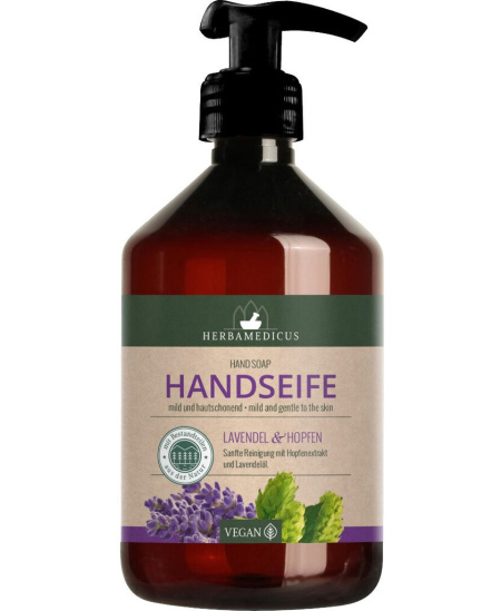 Vedelseep HERBAMEDICUS, lavendli ja humala aroomiga, 500 ml