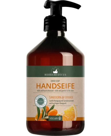 Vedelseep HERBAMEDICUS, astelpaju ja apelsini aroomiga, 500 ml