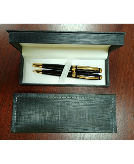 Pastapliiatsite komplekt karbis CRESCO SYMPHONY, musta värvi