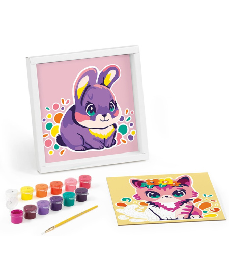 Maalimine numbrite järgi MAPED Creativ Kass ja jänes, 20x20 cm