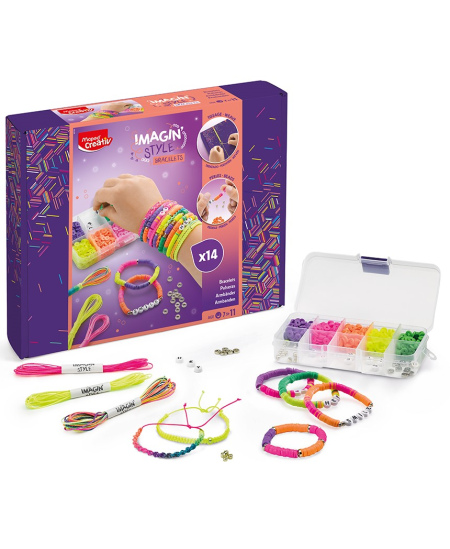 Käevõrude meisterdamise komplekt MAPED Creativ ImaginStyle, neoon