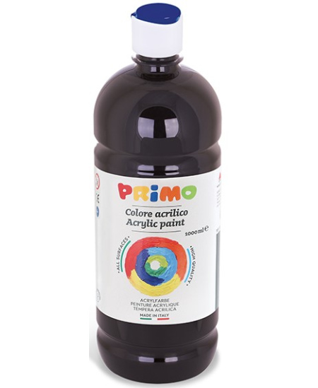 Akrüülvärv PRIMO, must, 1000 ml