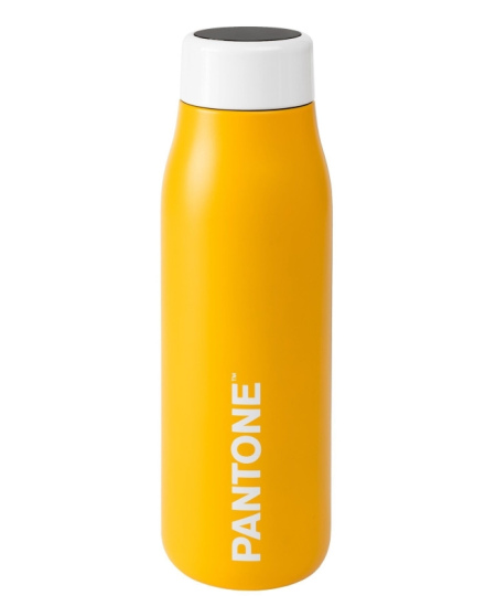 Digitaalse ekraaniga termospudel PANTONE, kollane, 500 ml