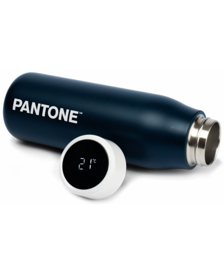 Digitaalse ekraaniga termospudel PANTONE, tumesinine, 500 ml