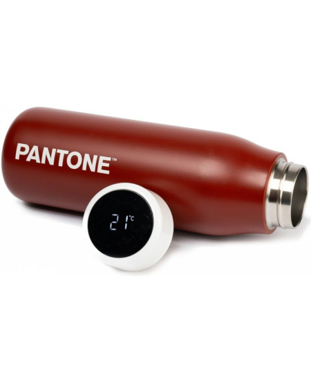 Digitaalse ekraaniga termospudel PANTONE, punane, 500 ml