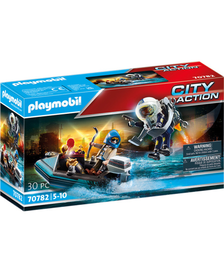 PLAYMOBIL City Action Lendav politseinik röövliga paadis, 70782