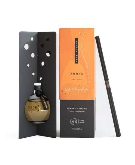 Kodulõhnastaja pulkadega ODORO, Ambra, 90 ml