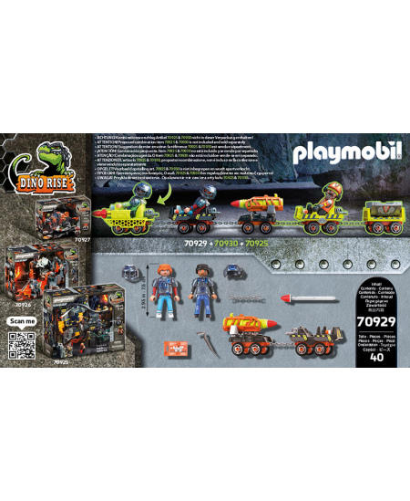 PLAYMOBIL Dino Rise Rakett kaevanduses, 70929