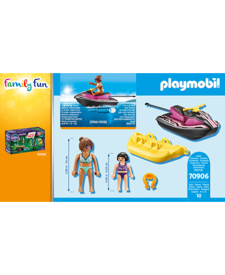 PLAYMOBIL Family Fun Starter Pack Vesijalgratas ja banaanipaat, 70906