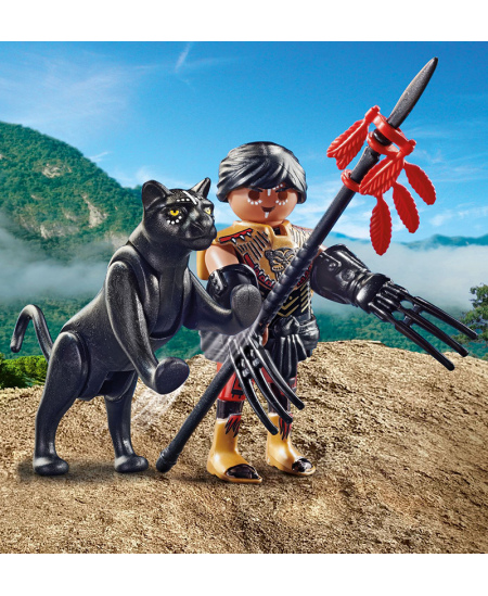 PLAYMOBIL Special Plus Sõdalane ja panter, 70878