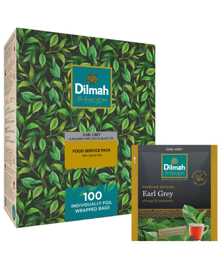 Must tee DILMAH Earl Grey bergamotimaitseline, 100 tk
