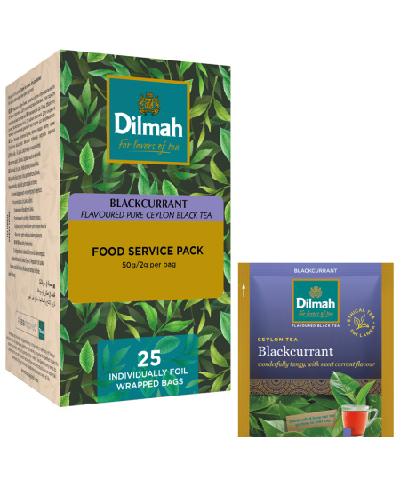 Must tee DILMAH sõstramaitseline, 25 tk