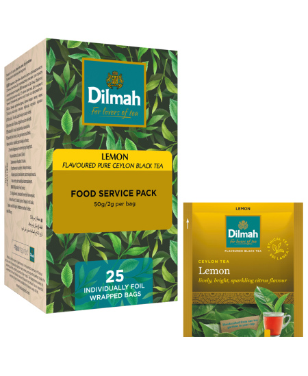 Must tee DILMAH sidrunimaitseline, 25 tk