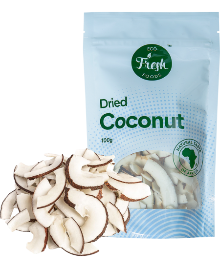 Looduslikud kuivatatud kookosetükid ilma suhkruta TROPICKS, 100 g