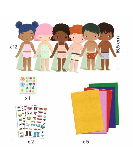 Vildist kollaaž DJECO Pehme riietamine