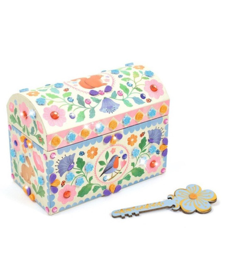 Mosaiigi ja kleebistega kaunistatav karp DJECO Hinnaline aare