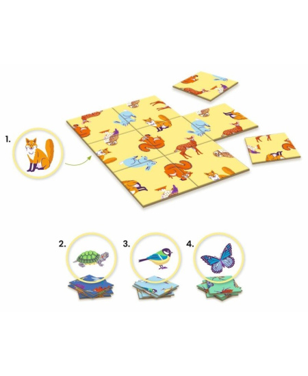 Loogiline lauamäng DJECO Sologic Impossiblo Loomad