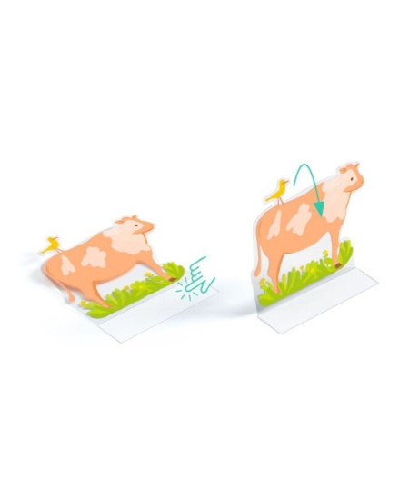 Korduvkasutatavad kerkivad 3D kleebised DJECO Talu