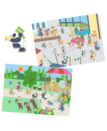 Korduvkasutatavad paksud kleebised alusega DJECO Karneval