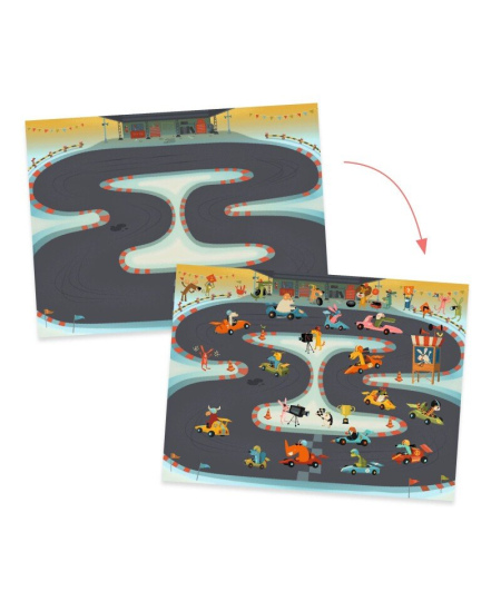 Hõõrutavad pildid DJECO Asfalt