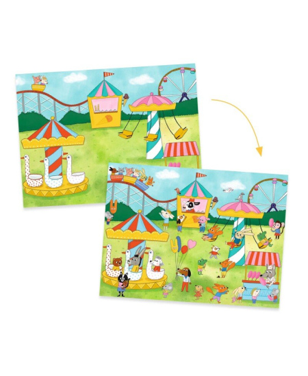 Hõõrutavad pildid DJECO Aeg tähistada