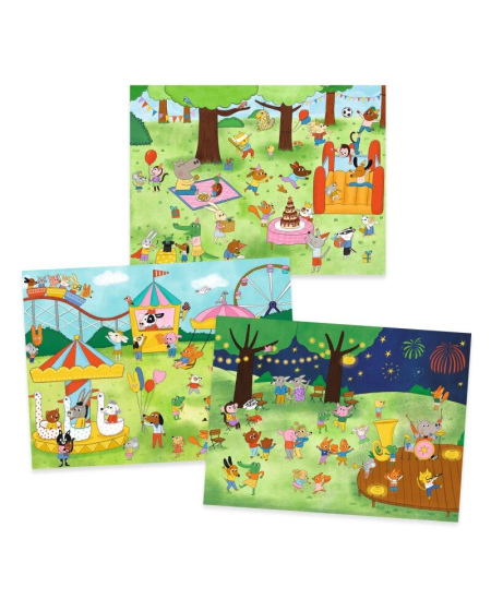 Hõõrutavad pildid DJECO Aeg tähistada