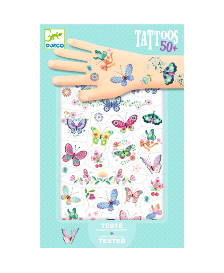 Kehatätoveeringute komplekt DJECO Unistuste liblikad