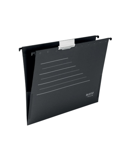 Külgedelt liimitud kartoteegiümbrik LEITZ, must.