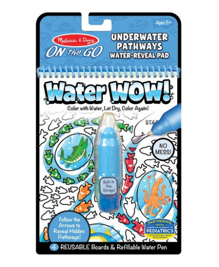 Veega joonistamise raamat MELISSA & DOUG Water Wow Vee all
