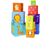 Õppekuubikute pusle-püramiid CLASSIC WORLD, 10 klotsi