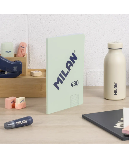 Ruudustikuga märkmik MILAN, A5, 48 lehte, roheline