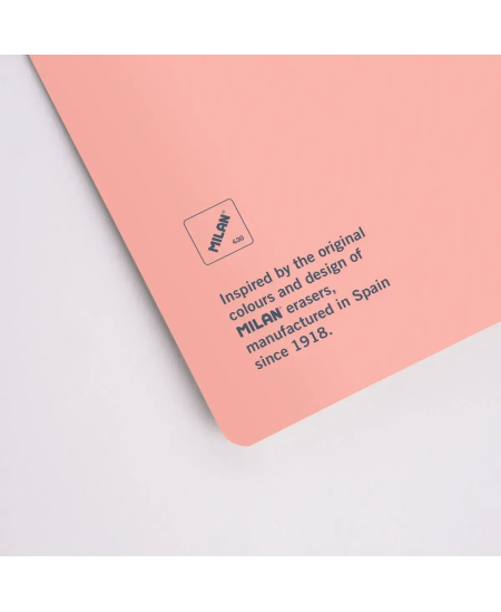Ruudustikuga märkmik MILAN, A5, 48 lehte, roosa