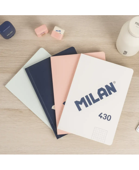 Ruudustikuga märkmik MILAN, A5, 48 lehte, roosa