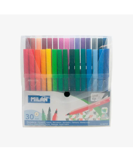 Viltpliiatsid MILAN, 30 tk, 30 värvi