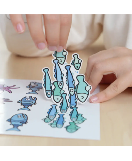 Värvimisvihik MILAN Blue Odissey, kleebistega