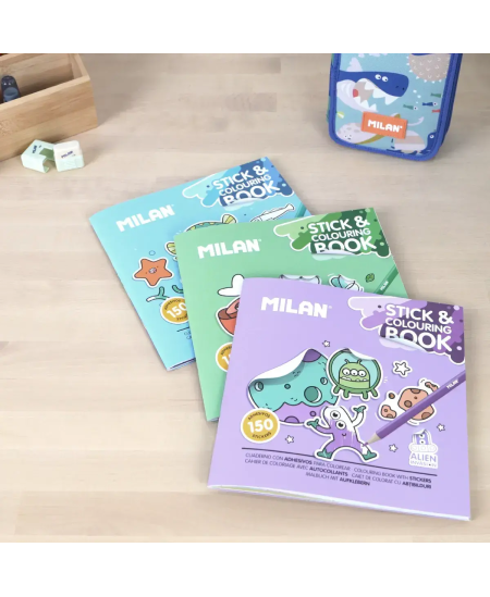 Värvimisvihik MILAN Blue Odissey, kleebistega