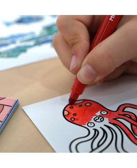 Värvimisvihik MILAN Green & Grow, kleebistega