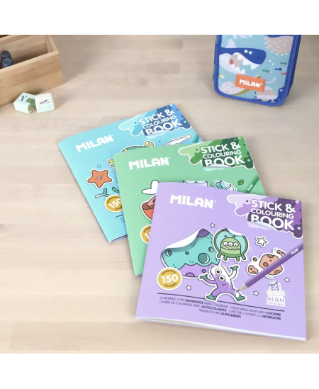 Värvimisvihik MILAN Green & Grow, kleebistega