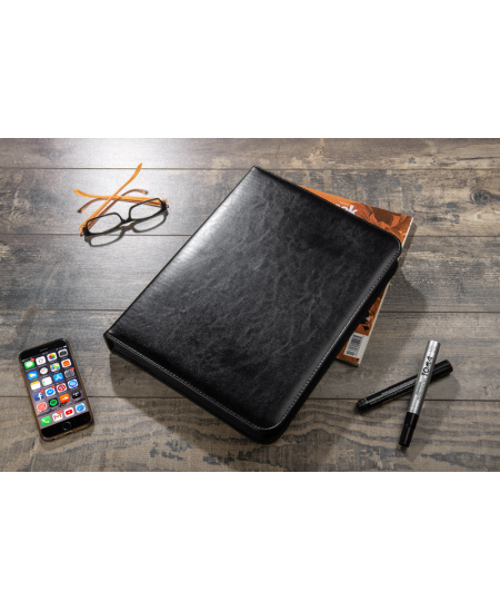 Dokumendikott SOMERSET, A4, tõmblukuga, must.