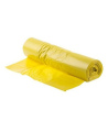 Prügikotid, 30 liitrit, rullis 50 tk, paksus 8 µm, HDPE, kollased