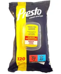Drėgnos servetėlės PESTO Maxi Pack, 120 vnt.