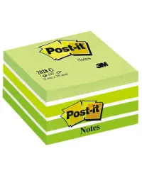 Märkmelehtede kuubik POST-IT Green pastel, 76x76 mm, 450 lehte