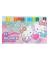 Õlipastellid HELLO KITTY Pastel, 12 tk