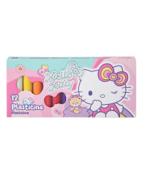 Plastiliin HELLO KITTY Pastel, ümar, 12 värvi