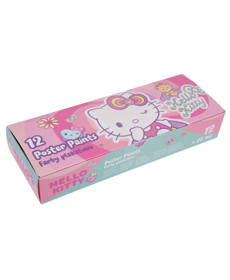 Guaššvärvid HELLO KITTY Pastel, 12 värvi 20 ml