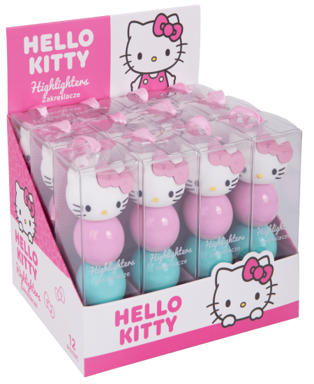 Kerakujulised markerid HELLO KITTY, 3 värvi