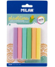 Plastiliin MILAN, ümar, 6 pastelset värvi, 70 g
