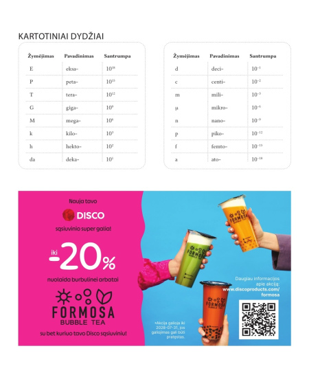 Abivihik jooneline DISCO, 5.-12. kl, valemitega, füüsikale, 32 lehte, 70 gms