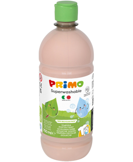 Väga hästi mahapestav guaššvärv PRIMO, heleroosa, 750 ml