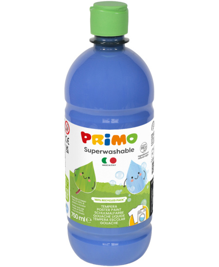 Väga hästi mahapestav guaššvärv PRIMO, tumesinine, 750 ml